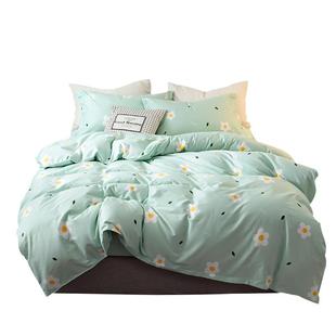 四件套100全棉纯棉床笠款床单被套学生宿舍三件套床上用品ins风