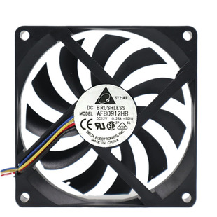 AFB0912LB DC12V 0.12A 原装台达DELTA 90*90*15MM 三线超薄风扇