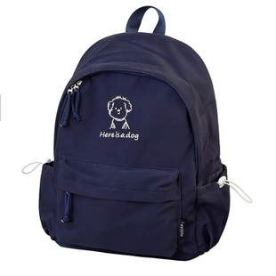 韩系ins可爱小狗双肩包女 初高中女生学生小书包轻便旅行休闲背包