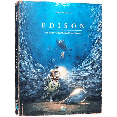 Torben Kuhlmann 小老鼠历险记 英文原版 Edison: The Mystery of the Missing Mouse Treasure 6-9岁儿童英语早教认知图画书童书