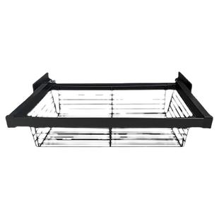 衣柜拉篮抽屉式阻尼伸缩裤架衣帽间五金配件内置抽拉衣服收纳藤篮