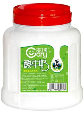 新疆盖瑞酸牛奶1.2kg原味老酸奶