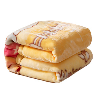 a类母婴级儿童拉舍尔小毛毯冬季加厚盖毯婴儿毯子幼儿园宝宝被子A