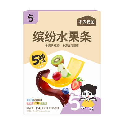 本家良田水果条宝宝果汁条小零食