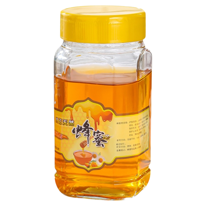 加厚蜂蜜瓶装蜂蜜玻璃瓶