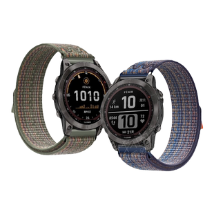 适用佳明Garmin手表Forerunner255/245织绣尼龙vivomove4S表带Venu4/3/2智能Fenix6/pro/935/945/955/5x/7x
