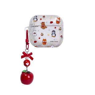 启乾 趣味新款jellycat小动物腕带Airpods4/3耳机保护壳套2pro二三代新款适用苹果无线蓝牙硅胶软壳链条挂件