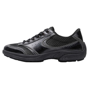 多嘴驴Donkey复古网面赛车鞋女秋季透气防滑黑色运动休闲慢跑网鞋