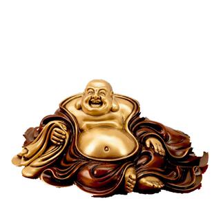 大肚弥勒佛像开心笑佛摆件 驾驶室书桌玄关办公室装饰工艺礼品