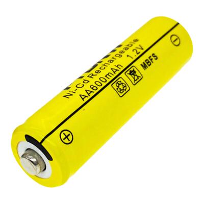 5号1.2V尖头充电电池AA600mAh
