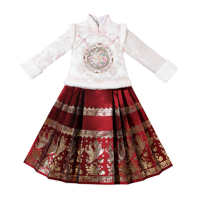 马面裙套装2025新款儿童秋冬