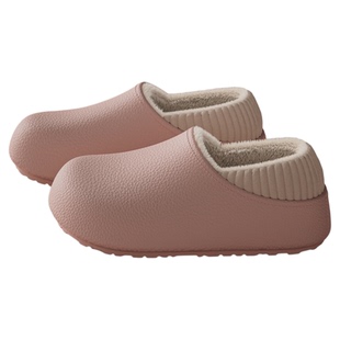 孕妇防水棉拖鞋女2025新款冬季家居外穿防滑保暖厚底医护包跟棉鞋