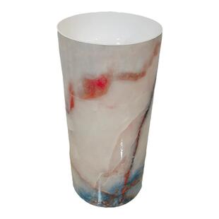 酒店民宿卫生间圆形人造石一体盆洗漱台洗手盆落地式立柱盆柱盆