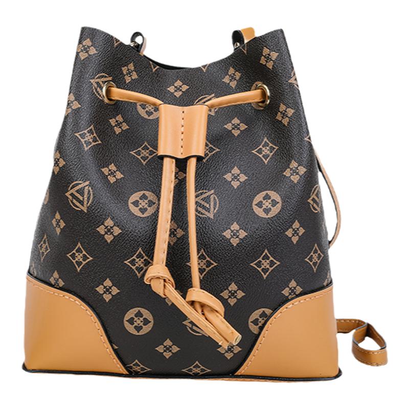 印花水桶包diy手工编织包包自制材料包单肩斜挎包三八节公司活动