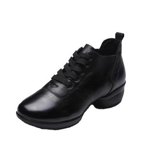 英之恋2026春秋新款舞蹈鞋女式广场舞女鞋软底真皮水兵现代跳舞鞋