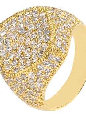 ICEBLING菱形满钻锆石男士戒指