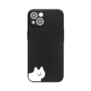 白色小猫iPhone17手机壳苹果16promax创意情侣15全包可爱12适用13华为pura70pro小米14荣耀400不会撞壳reno12