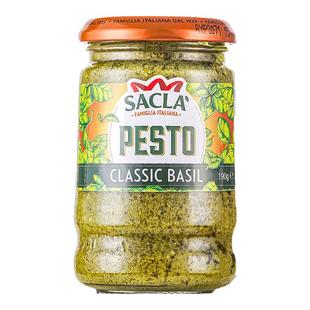 蒂安萨克拉经典罗勒青酱意大利面酱西餐pesto意粉意面酱进口调料