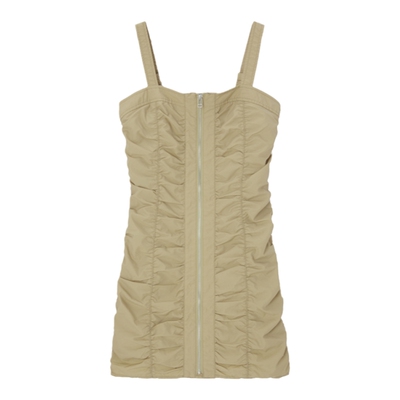 SLY 春季新品辣妹风重工褶皱吊带连衣裙女030HAZ33-1331