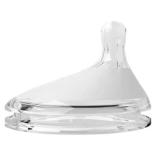 7cm宽口径偏中心防胀气奶嘴适配米琪熊【ppsu奶瓶】母乳硅胶个月