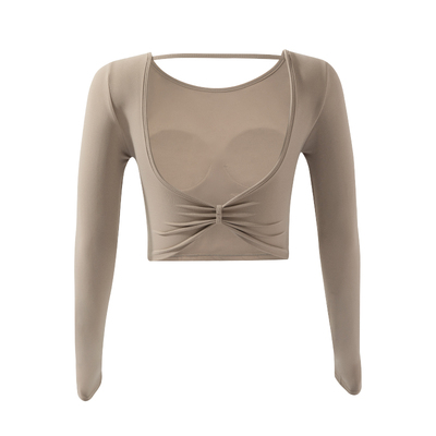 Umeko运动上衣网纱紧身瑜伽T恤女