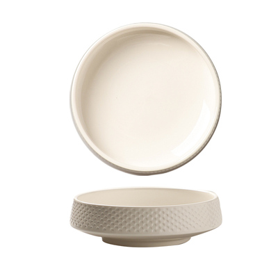 舍里简约高级浮雕碗盘餐具