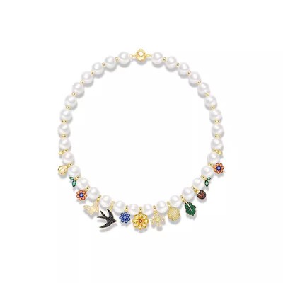 何方花园法式项链优雅高级锁骨女