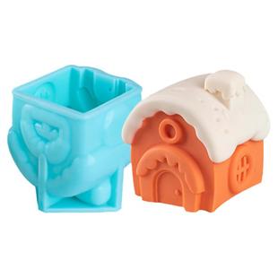 圣诞小屋模具房子硅胶巧克力新款节苹果蛋糕烘焙敲敲乐慕斯磨四寸