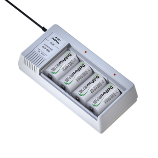 德力普1号充电电池万能快充电器可充大一号燃气灶热水器D型套装