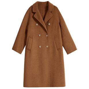 【绵羊毛+牦牛绒】YINER音儿专选女装冬双面毛呢大衣外套