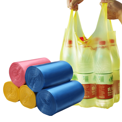 e洁加厚垃圾袋家用背心式一次性