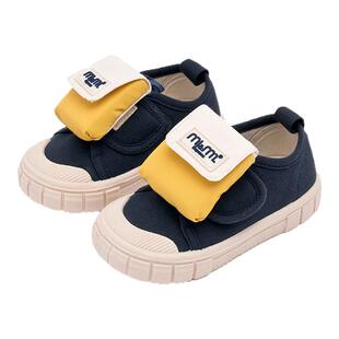 m1m2西班牙童鞋儿童帆布鞋软底26春季新款男女宝宝幼儿室内鞋轻便
