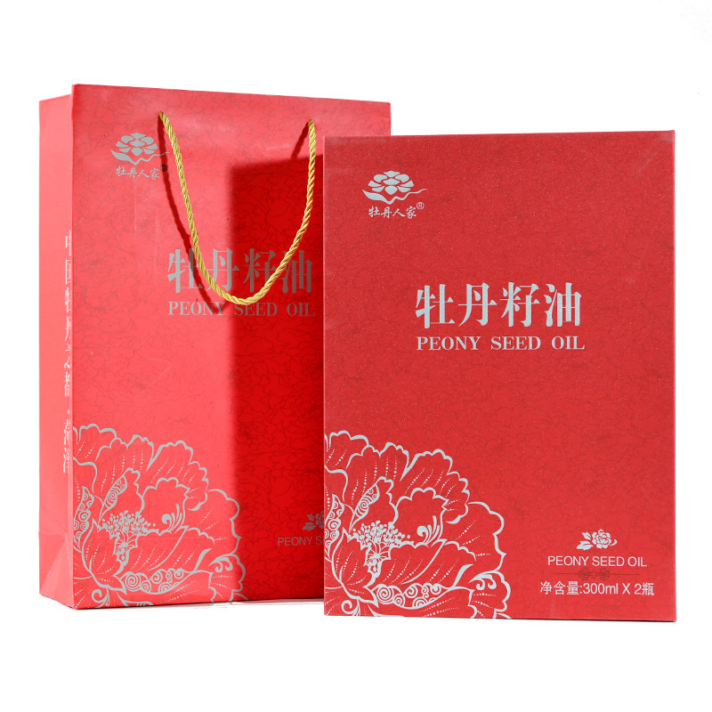 牡丹人家纯牡丹籽油高端商务礼盒