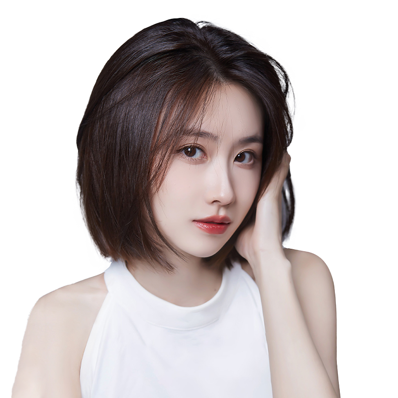 怡冠假发全真人发甜美可爱
