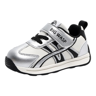 大黄蜂童鞋秋冬季新款男宝宝鞋子儿童女宝运动小童防滑软底机能鞋