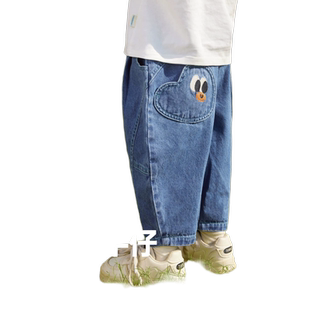 [软牛仔]齐齐熊男童牛仔裤春秋款儿童裤子春装男宝宝童装休闲裤