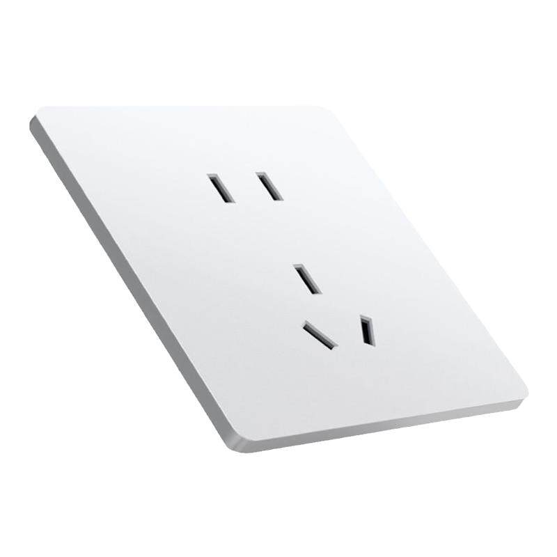 国际电工开关插座面板家用超薄86型暗装一开五孔插座电源白色套装