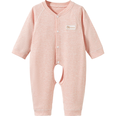 四季款宝宝纯棉开裆连体衣