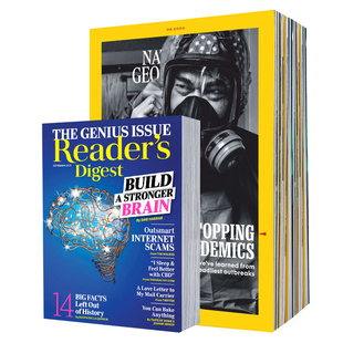 【混合多本打包】2025年英文期刊杂志包邮 美国国家地理杂志/读者文摘杂志打包 英语阅读资料