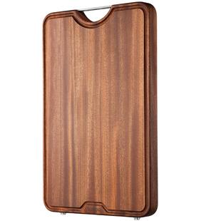 苏泊尔菜板乌檀木实木家用砧板厨房双面切菜板整木防开裂大号案板