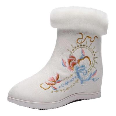 汉服靴子冬季加绒汉服鞋