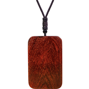 木质无事牌吊坠男女牌子小叶紫檀桃木绿檀黑檀平安牌项链木牌挂件