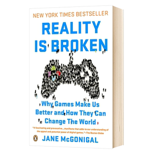Reality Is Broken 英文原版 现实是破碎的 游戏改变世界 罗辑思维书单 未来学家 游戏女神 TED Jane McGonigal 进口英文英语书