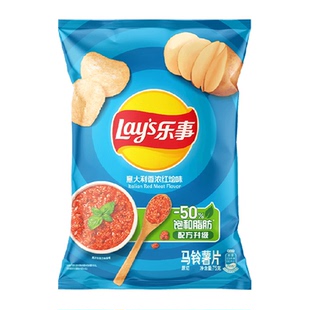 【王鹤棣推荐】Lay’s/乐事薯片红烩味75g×1袋零食休闲食品膨化