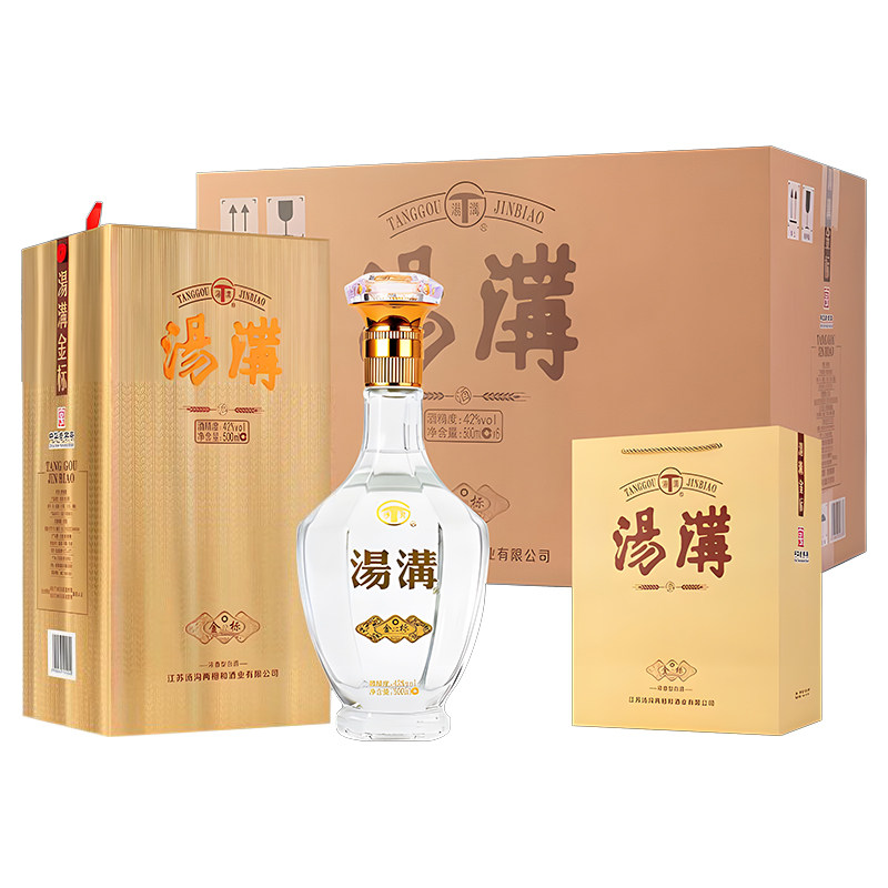 汤沟酒 金标 42度500ml浓香型白酒整箱6瓶装 节日送礼商务迎宾