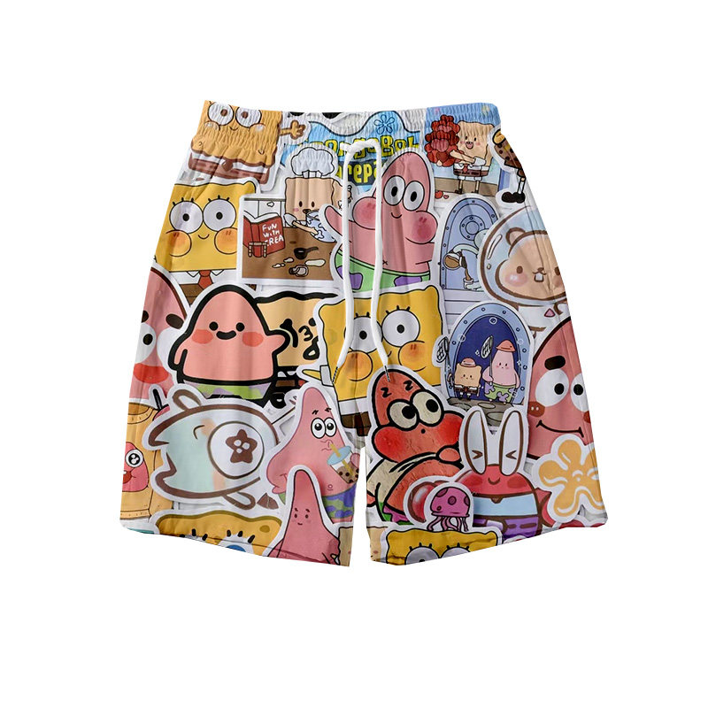 NASA联名派大星短裤男女学生夏季