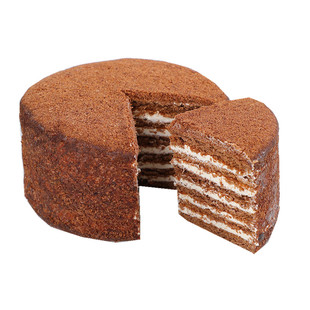 俄罗斯风味提拉米苏正宗蜂蜜蛋糕奶油千层零食品早餐整箱6个包装