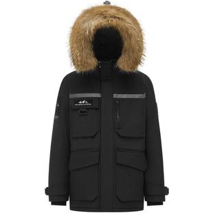 加厚版波司登极寒90鹅绒2025新款冬户外羽绒服男短款毛领防风保暖