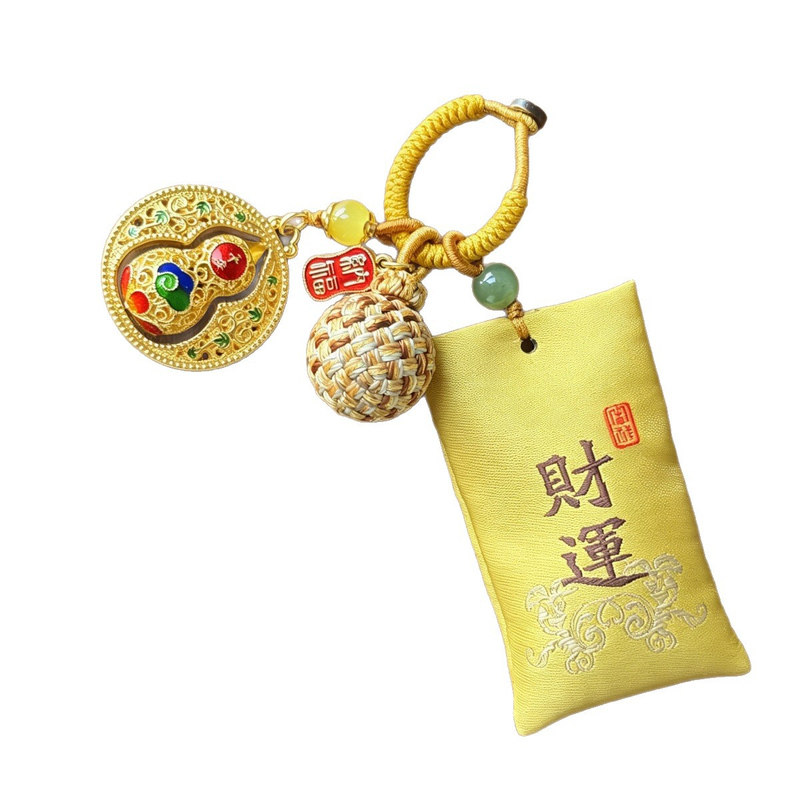 祈福平安葫芦香囊钥匙扣
