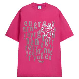 美式复古涂鸦高街短袖潮牌复古男女t恤宽松嘻哈上衣街头风夏季ins